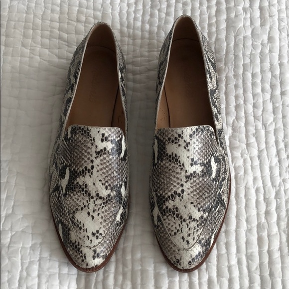 madewell snakeskin loafers